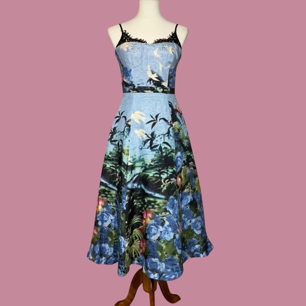 Anthropology x Tracy Reese Scenic View Linen Silk NWT Size 6 - Picture 1 of 16